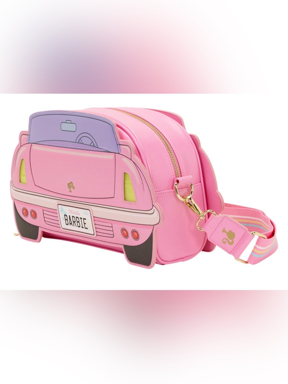 Barbie Corvette Car Light-Up Crossbody Bag with Coin Bag NWT - Picture 3 of 6